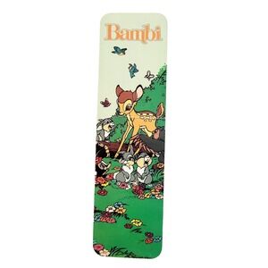 Vintage 80s Bambi Bookmark Thumper Flower Owl - Disney - One Stop Posters 26-085